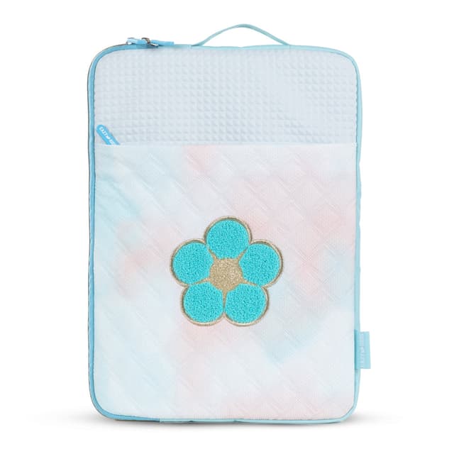 Floral Embroidered Zip Laptop Bag thumbnail 1