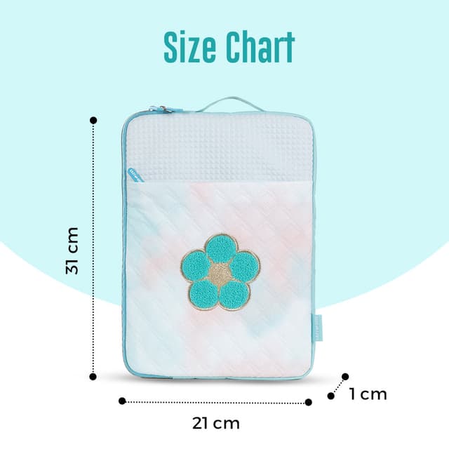 Floral Embroidered Zip Laptop Bag thumbnail 3