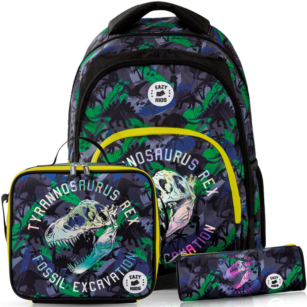 Printed Dinosaur Graphic Backpack