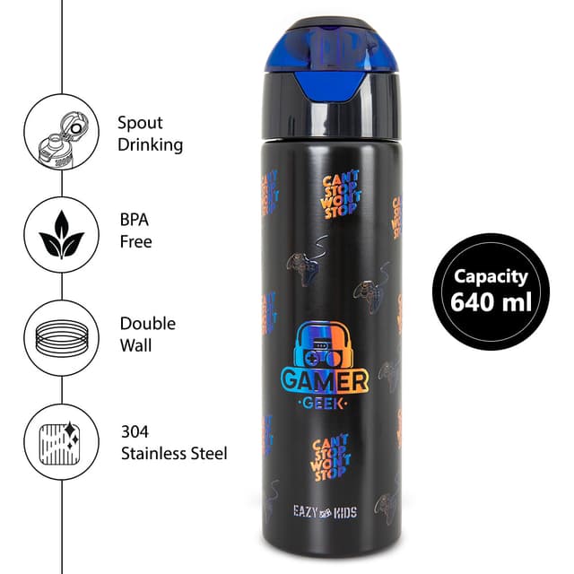 Gamer Graphic Water Bottle thumbnail 3