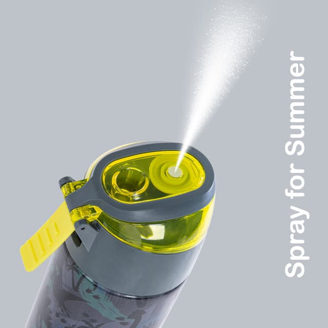 Dinosaur Graphic Spray Insulated Water Bottle thumbnail 4