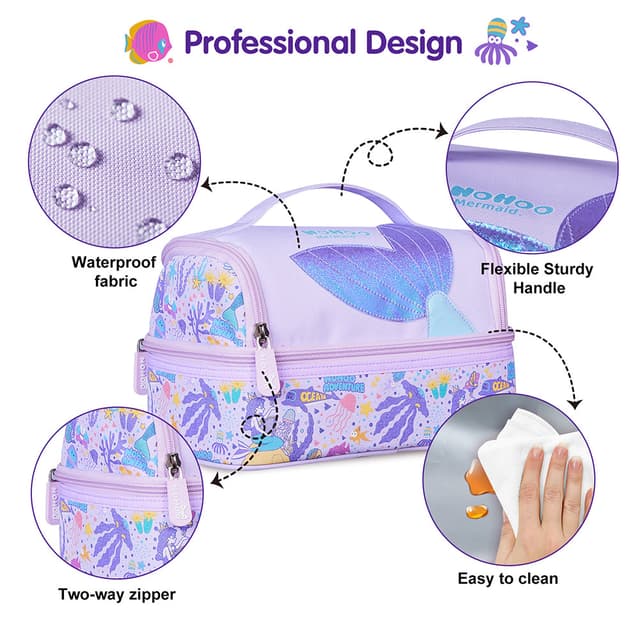 Mermaid Printed Lunch Bag thumbnail 2