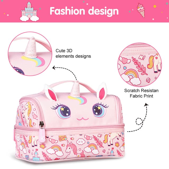 Unicorn Printed Lunch Bag thumbnail 5