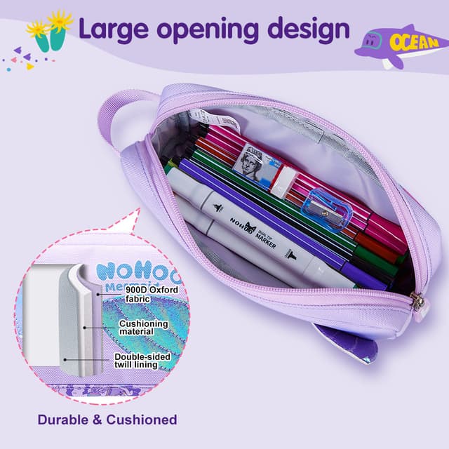 Mermaid Graphic Pencil Pouch thumbnail 5