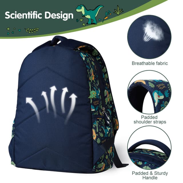 Dinosaur Graphic Zip Backpack thumbnail 3