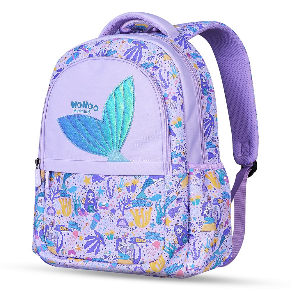Mermaid Printed Zip Backpack