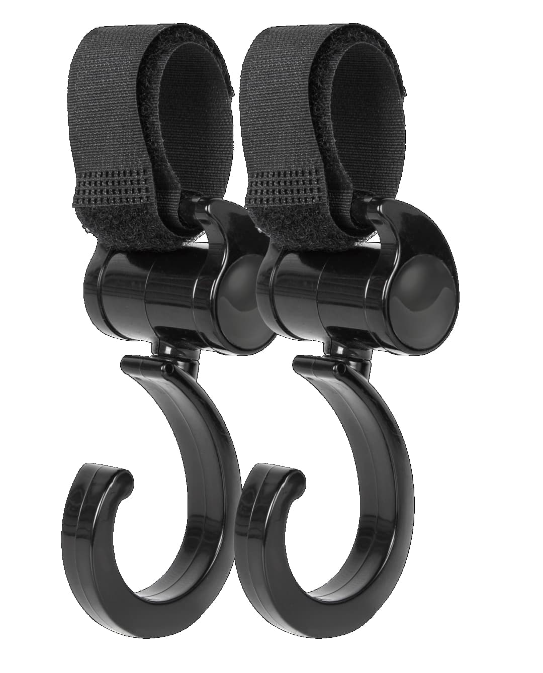 Babies & more Rotation Buggy Hooks-Black - Multicolor