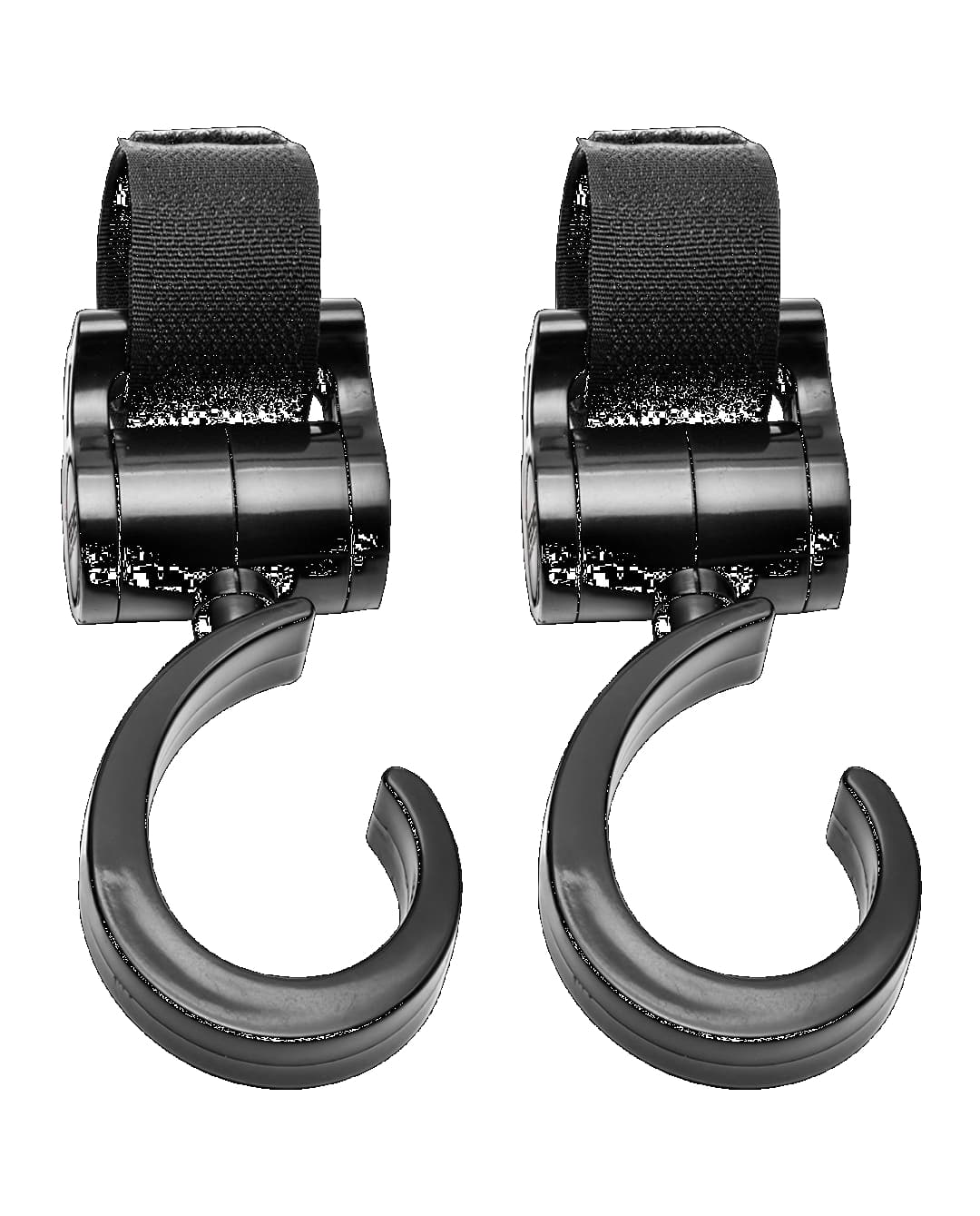 Babies & more Rotation Buggy Hooks-Black - Multicolor