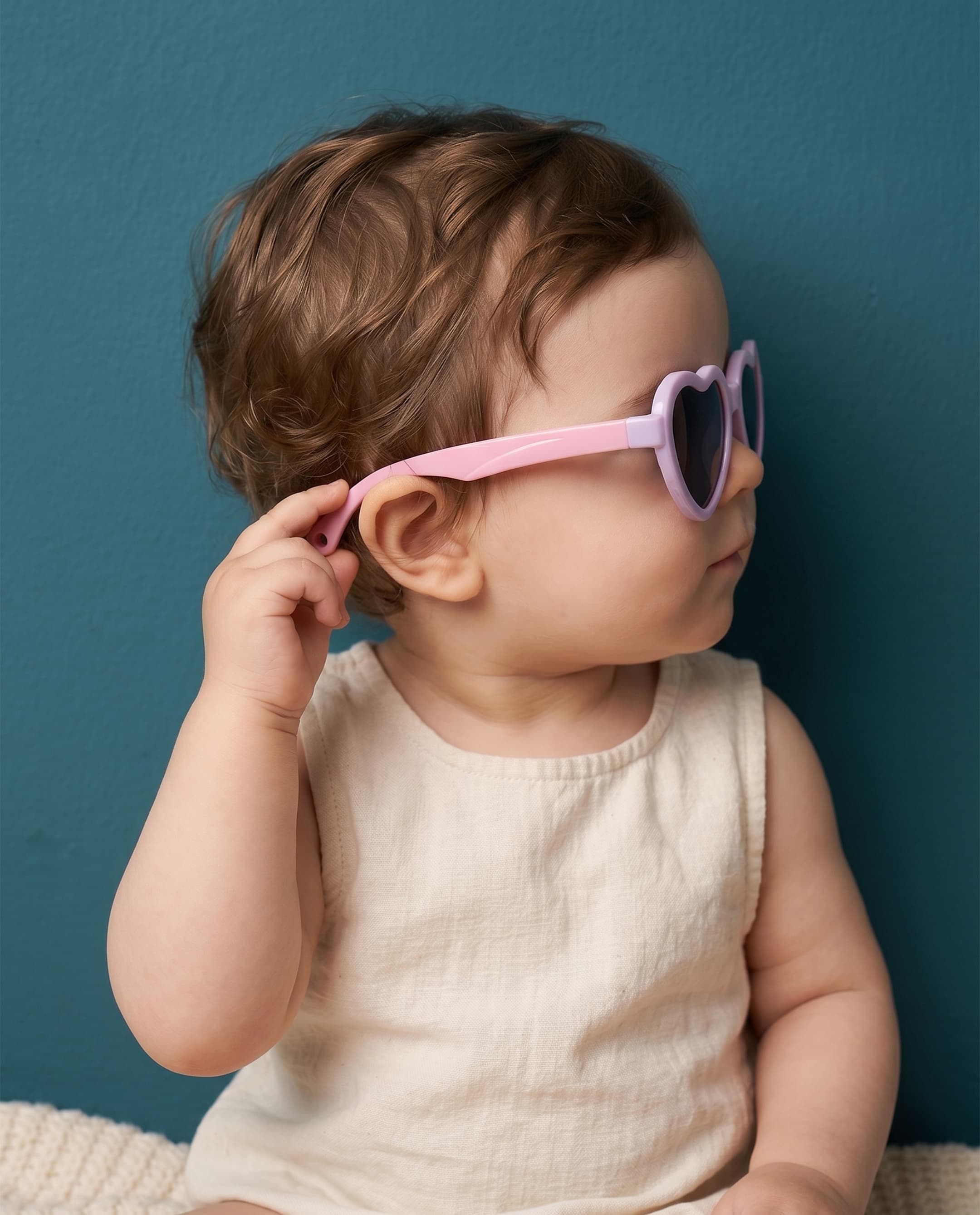 Baby Poloroid Sunglass - Heart - Purple thumbnail 2
