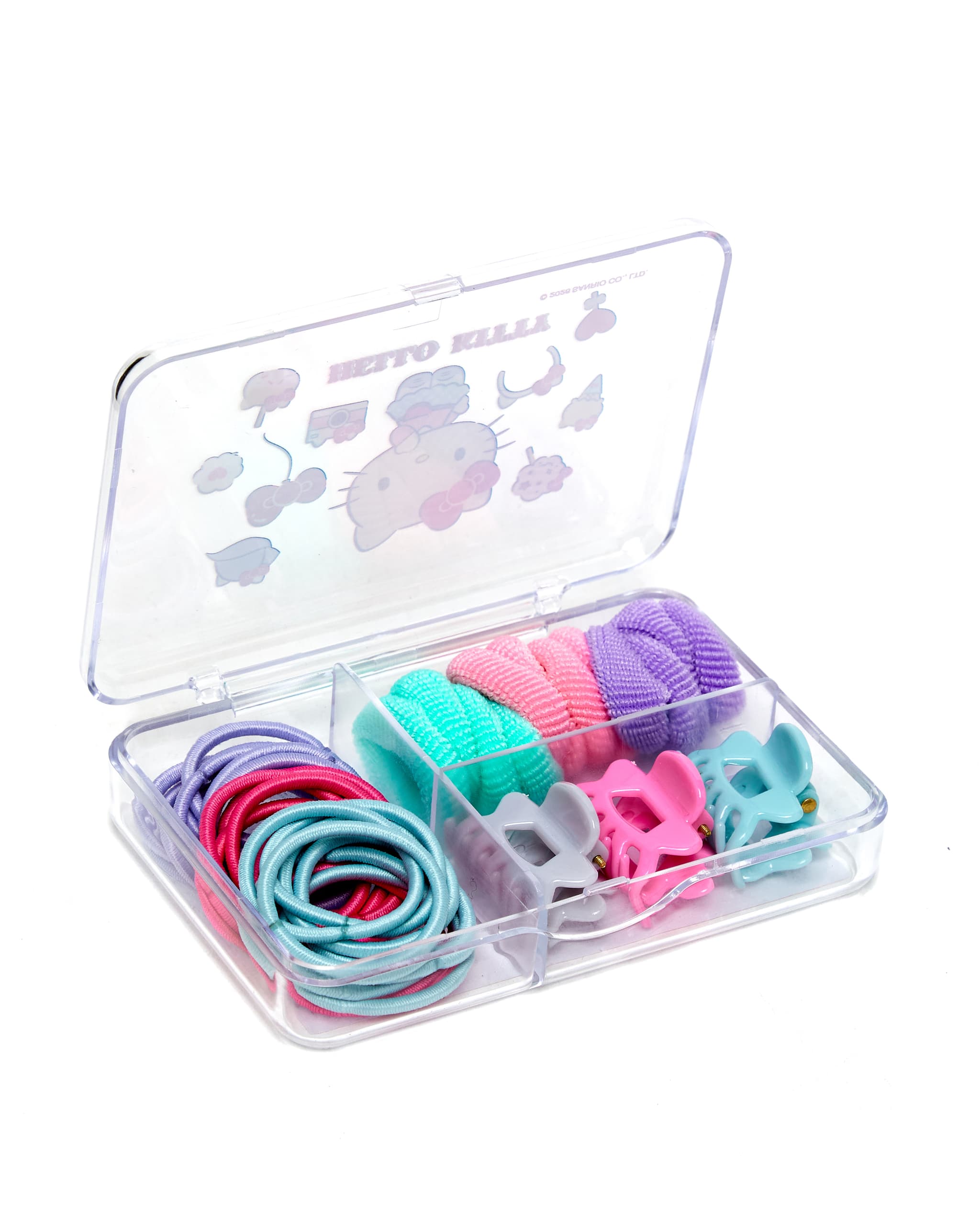 Fm - Accs - 35 - Hair Elastic and Claw Clip Set 46 Pck - Hello Kitty