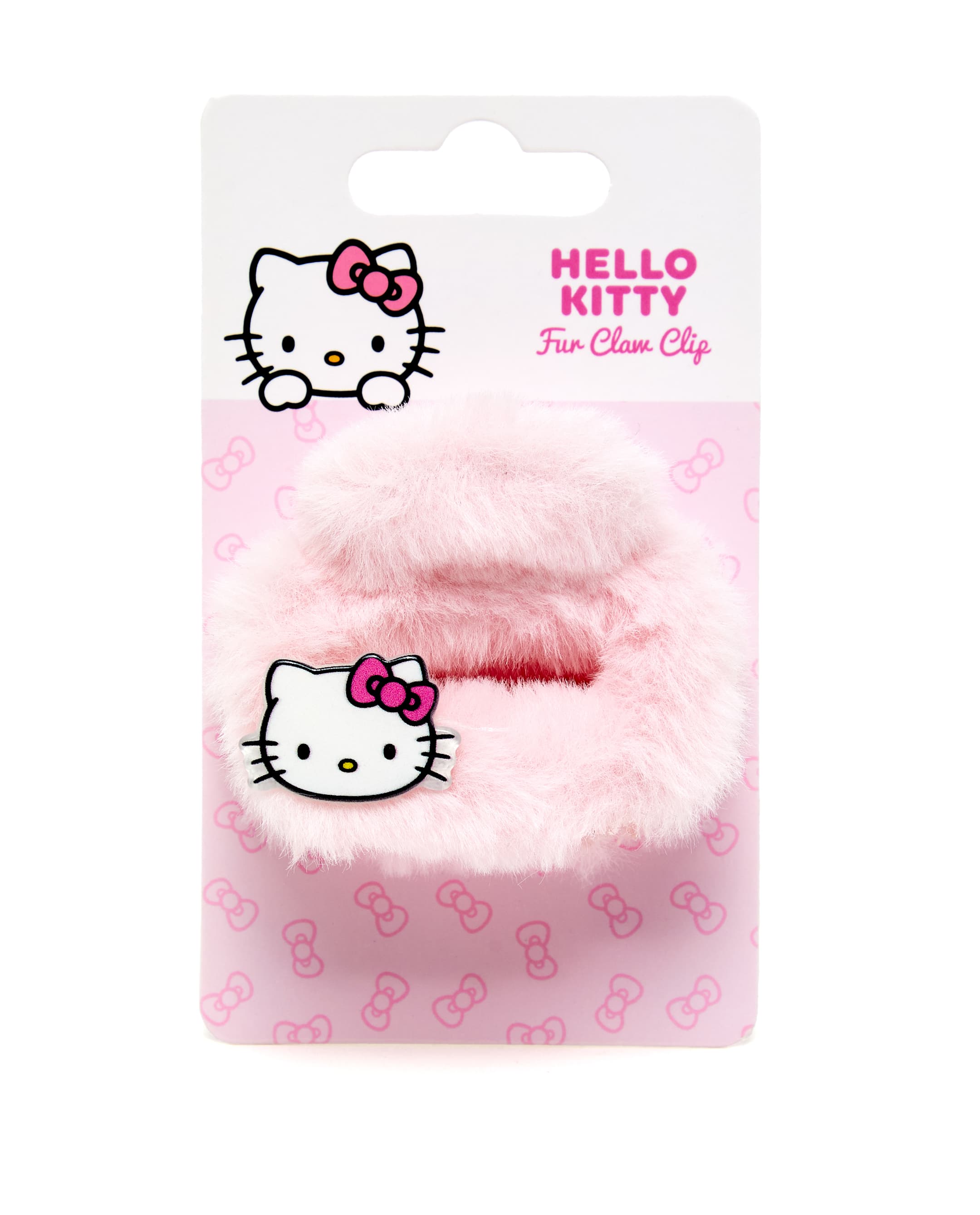 Fm - Accs - 68 - Claw Clip with Fur - Hello Kitty