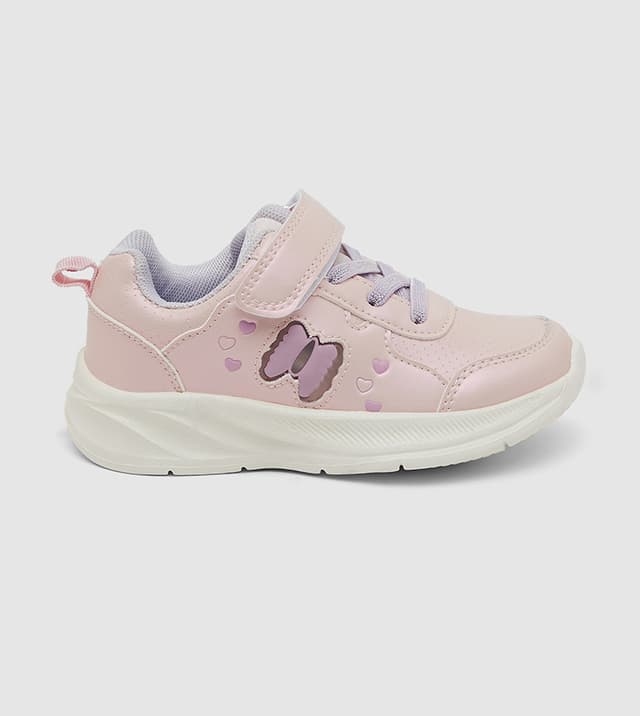 Casual Pink Shoe With Butterfly Detail thumbnail 3