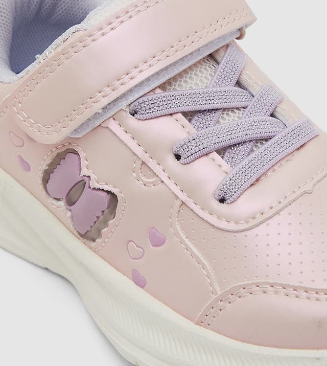 Casual Pink Shoe With Butterfly Detail thumbnail 5