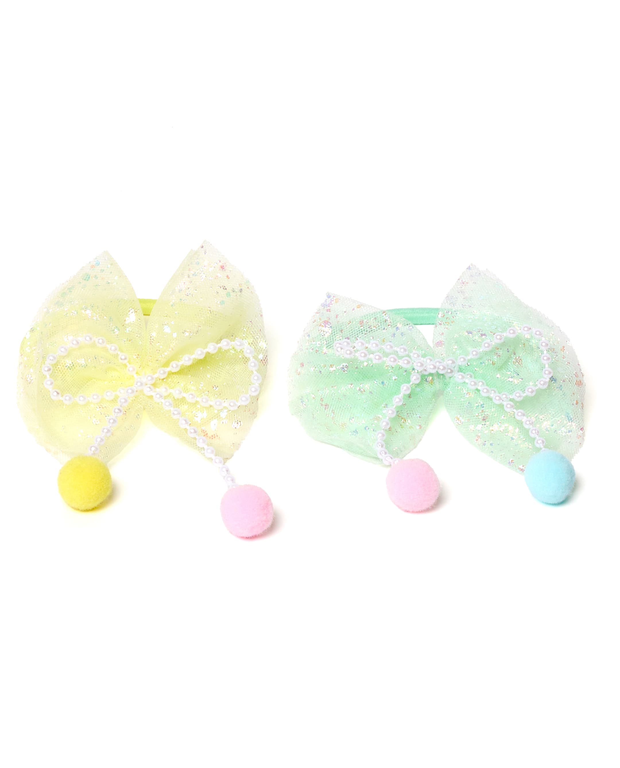 Pompom Hair Elastic Set of 2 - 3