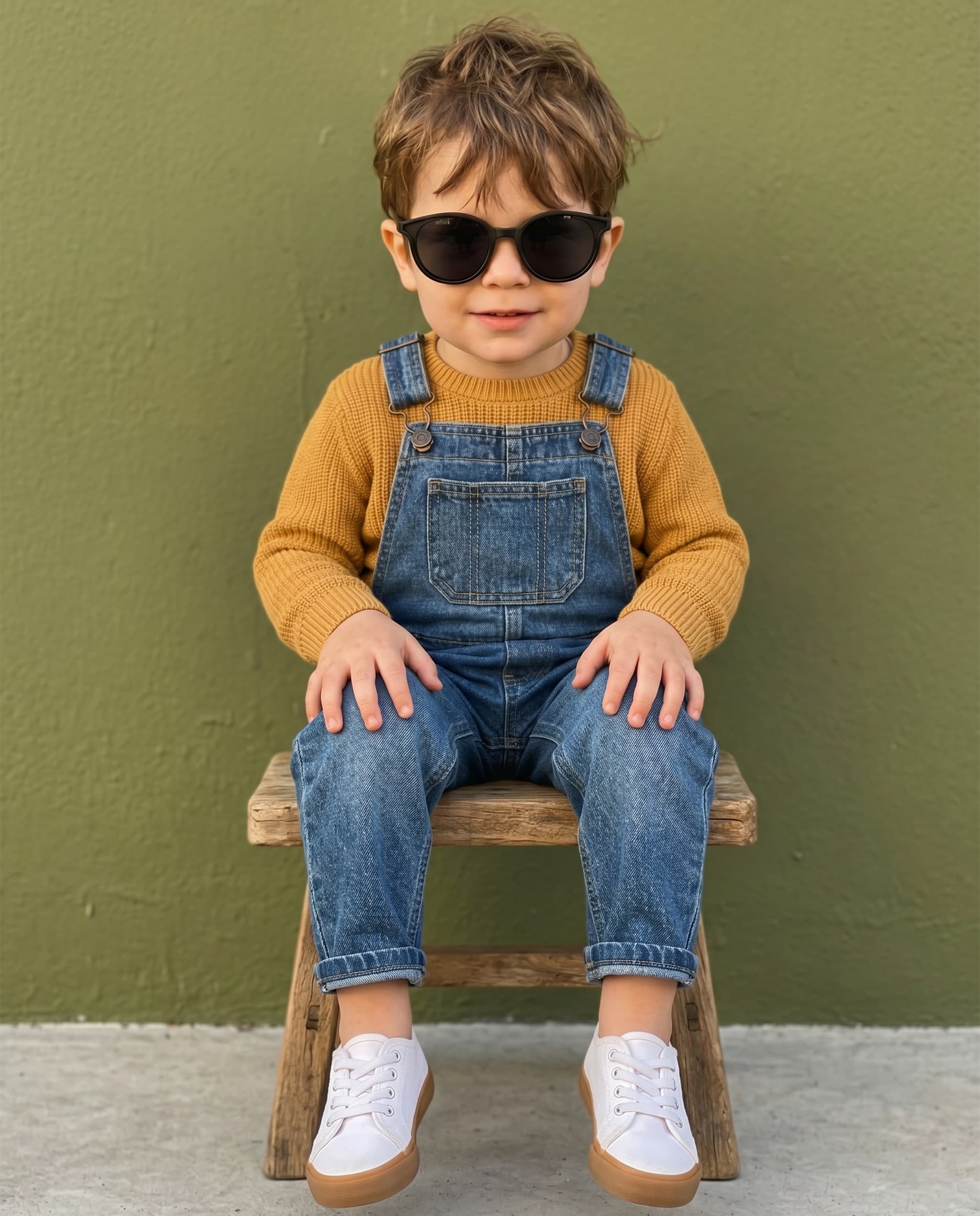 Boy Poloroid Sunglass - Fold - Black
