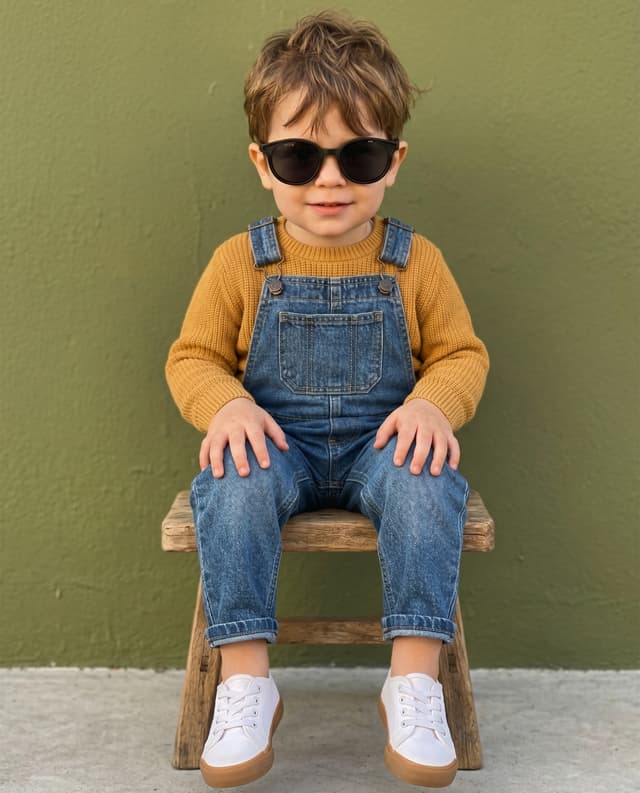 Boy Poloroid Sunglass - Fold - Black thumbnail 1