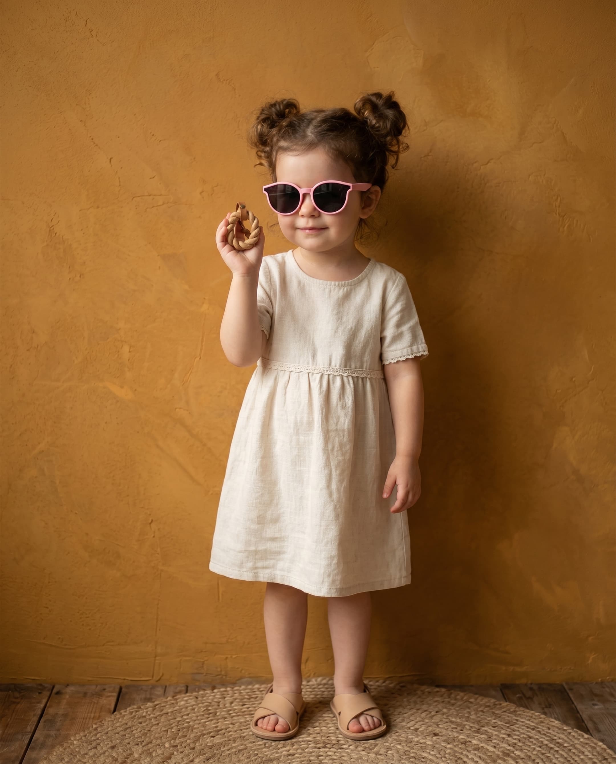 Girl Poloroid Sunglass - Fold - Pink