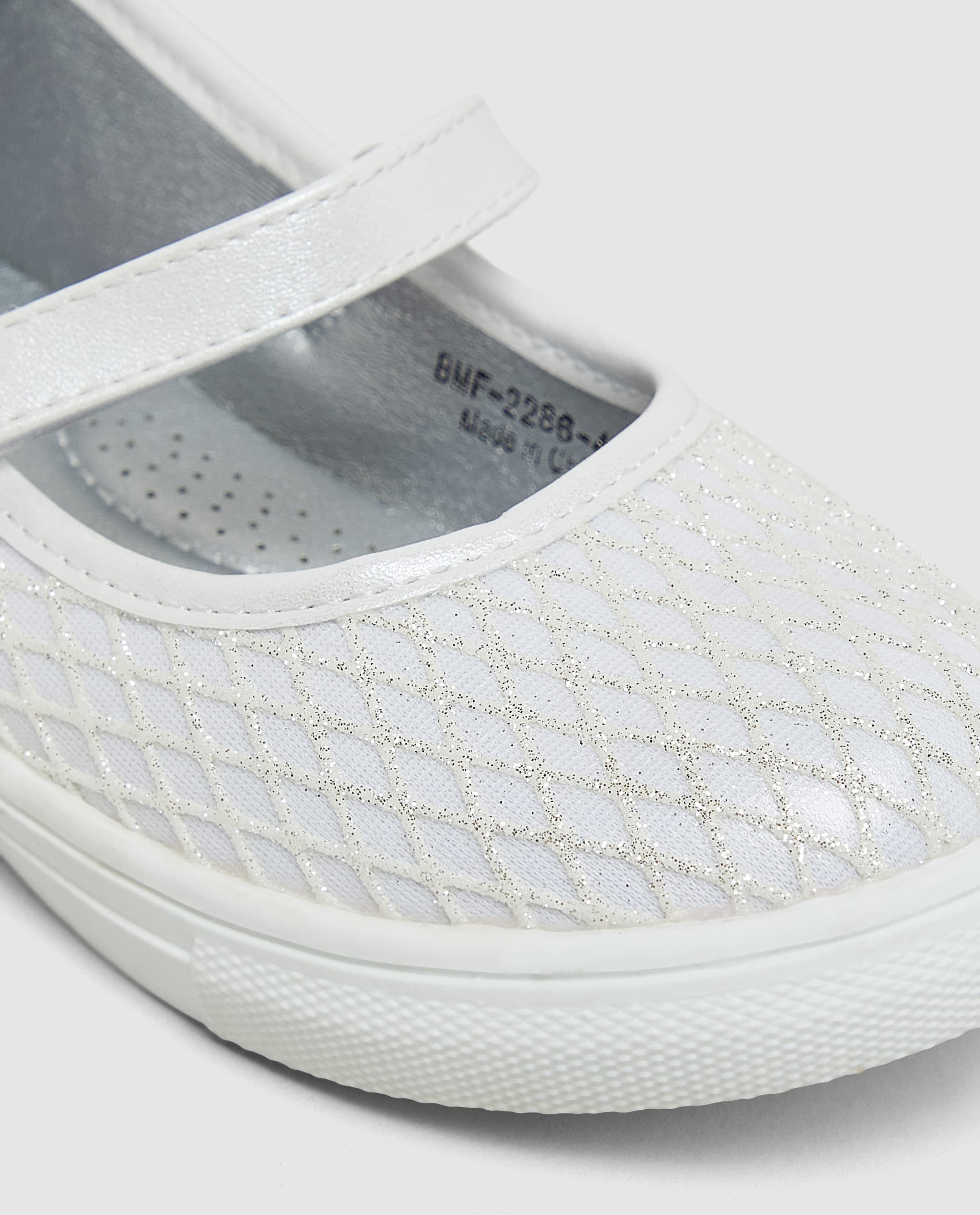 White Glitter Mery Jane Shoe - 33 thumbnail 5