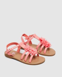 Pom-Pom Sandal - Red - 27
