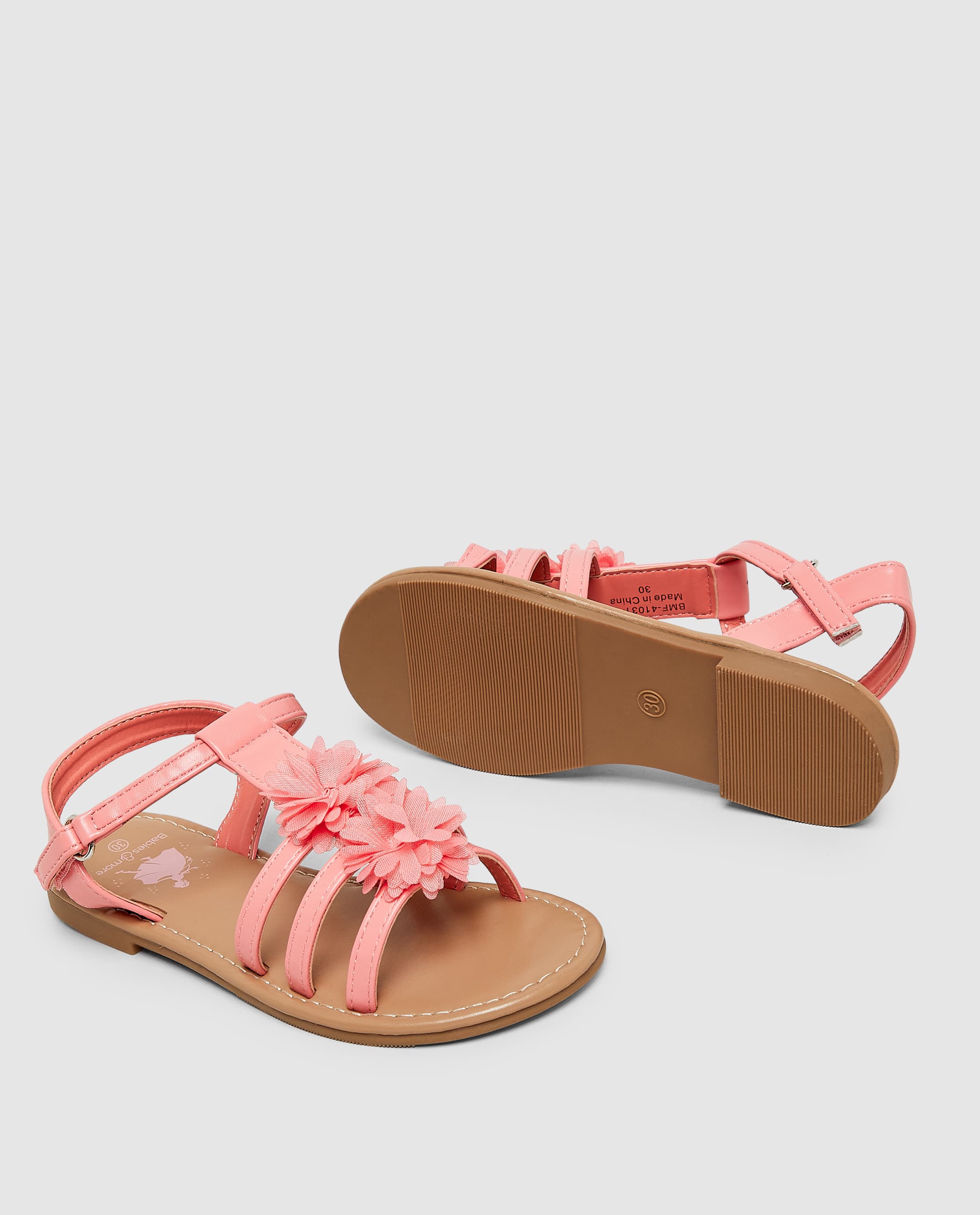 Pom-Pom Sandal - Red - 33 thumbnail 4