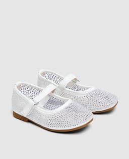Net Detail Ballerina - White - 21