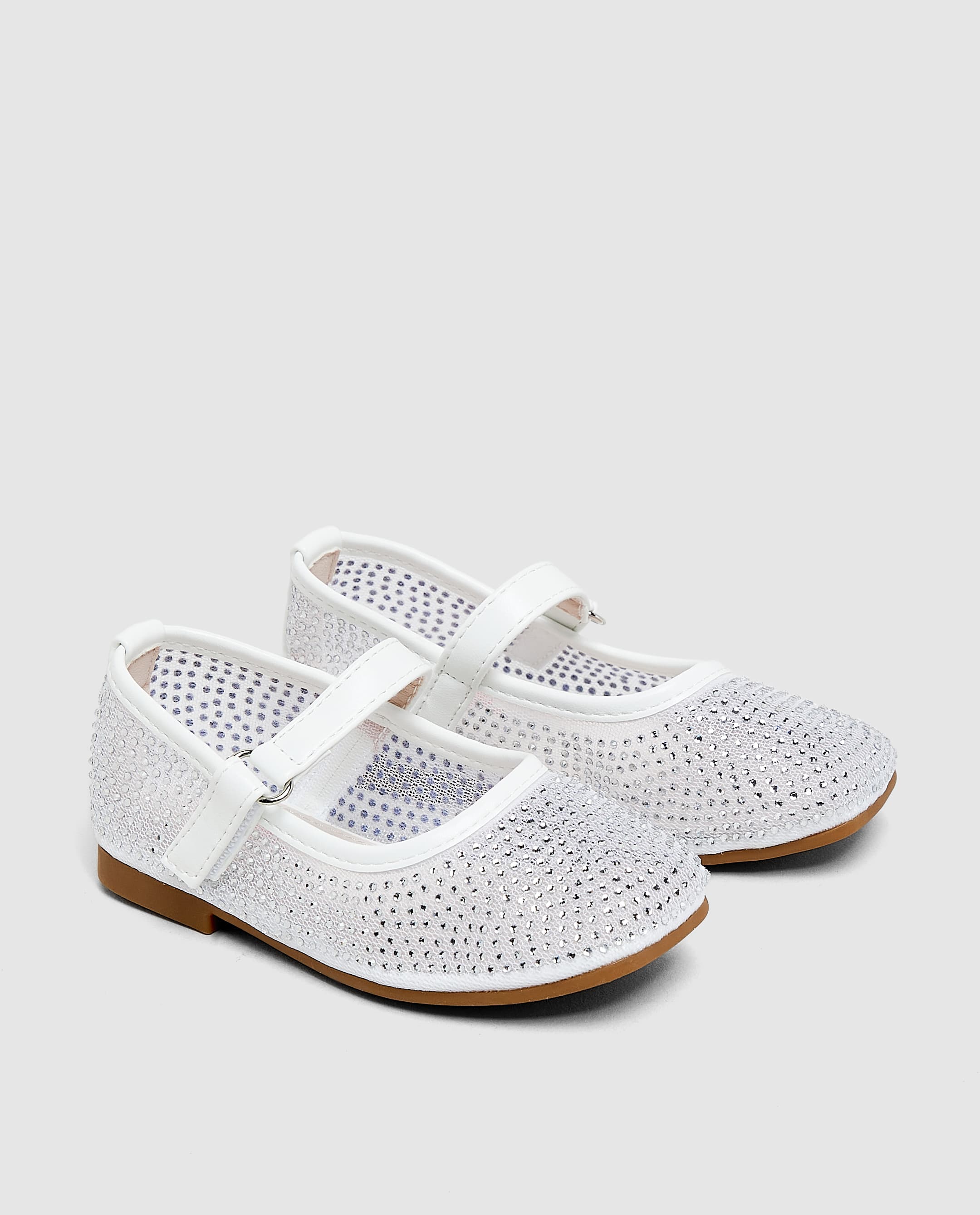 Net Detail Ballerina - White - 25