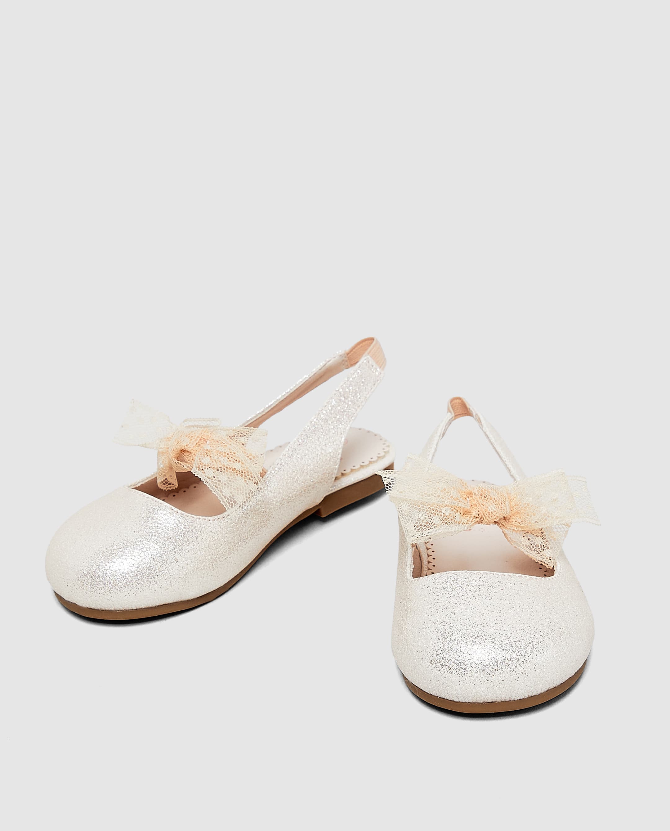 Pink Slingback Shoe with Bow Detail - 25 thumbnail 2
