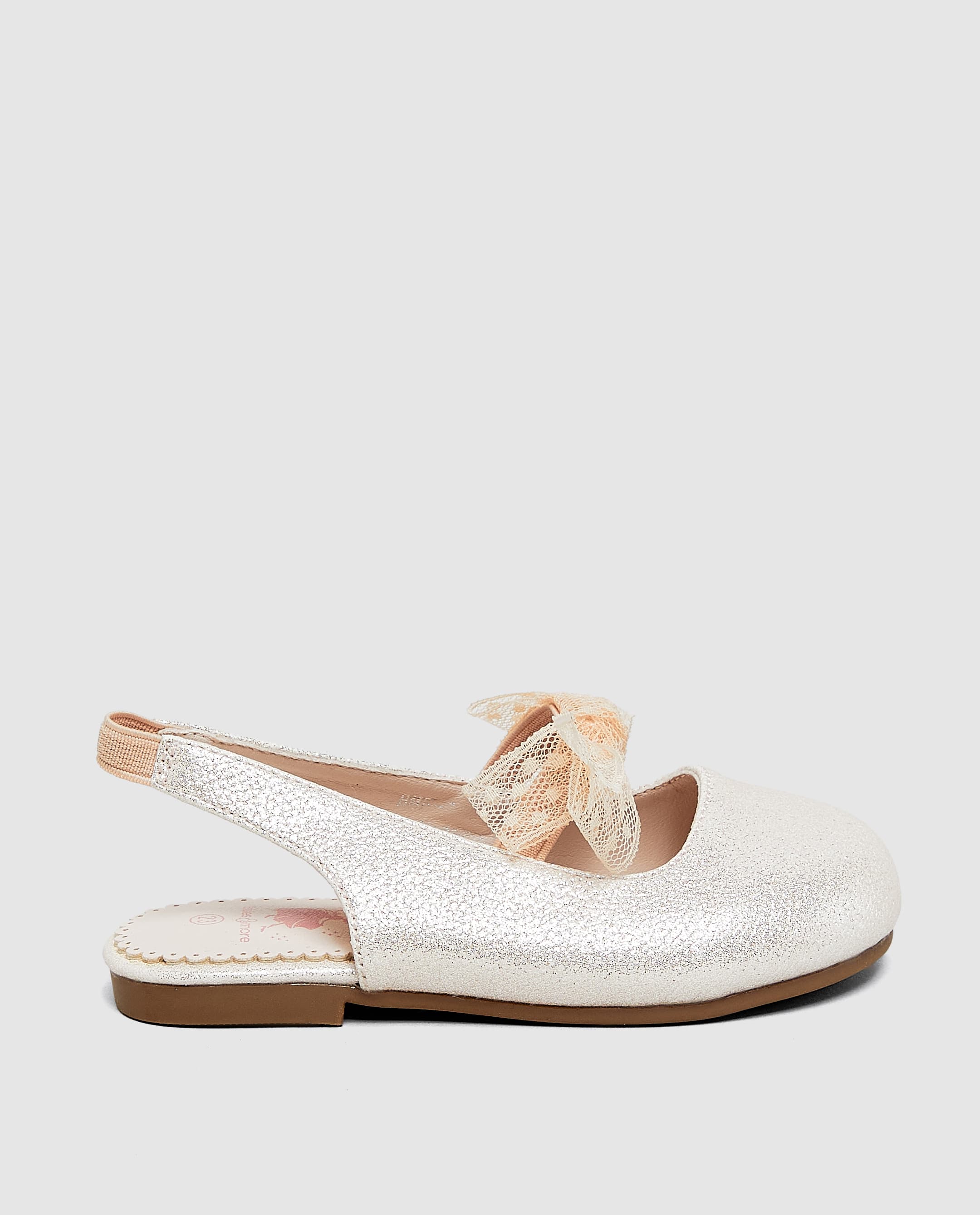 Pink Slingback Shoe with Bow Detail - 25 thumbnail 3