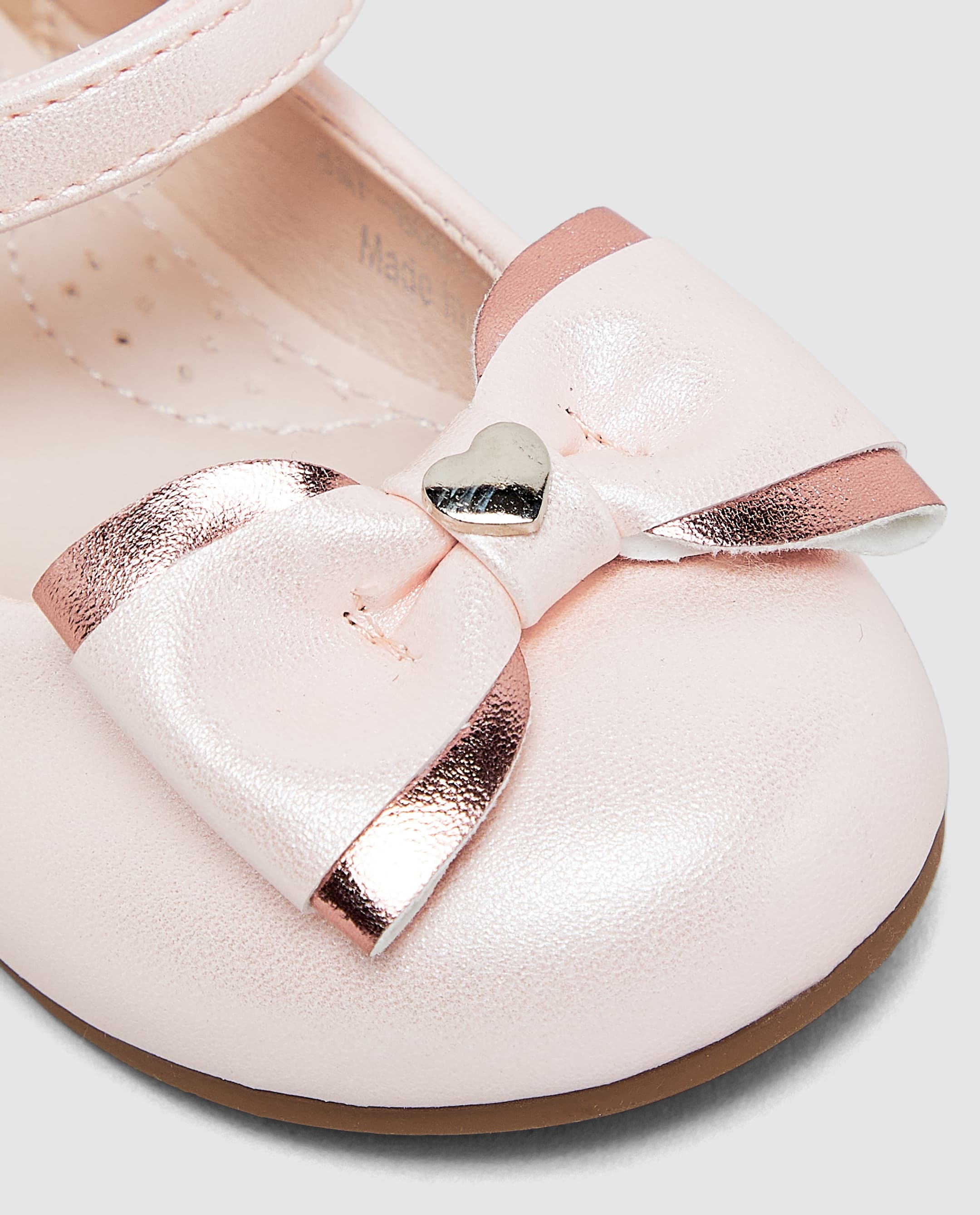 Pink Mary Jane Front Bow Detail - 25 thumbnail 5