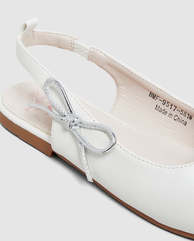 Slingback Ballerina - White - 33 thumbnail 5
