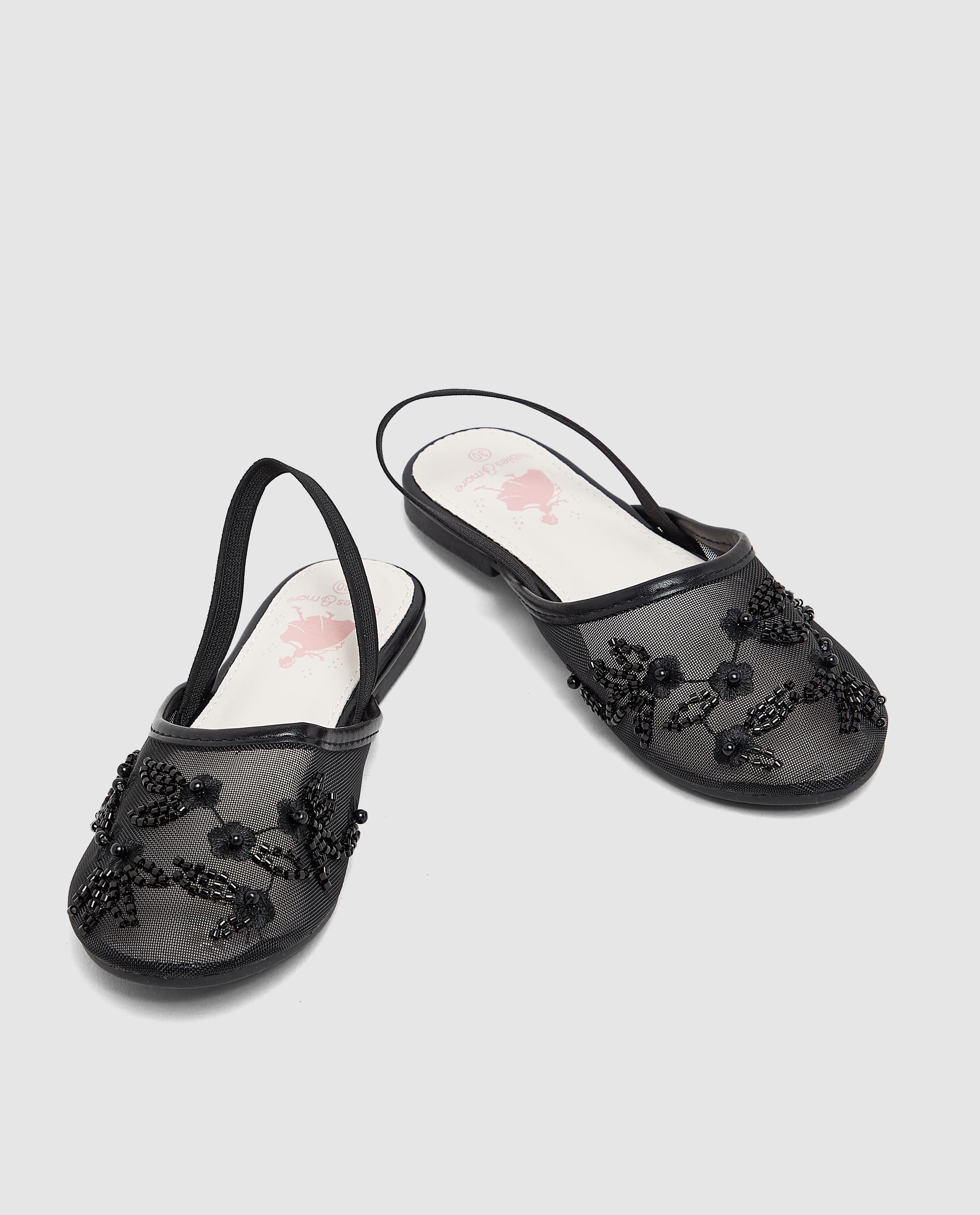 Net Detail Sandal - Black - 33 thumbnail 2