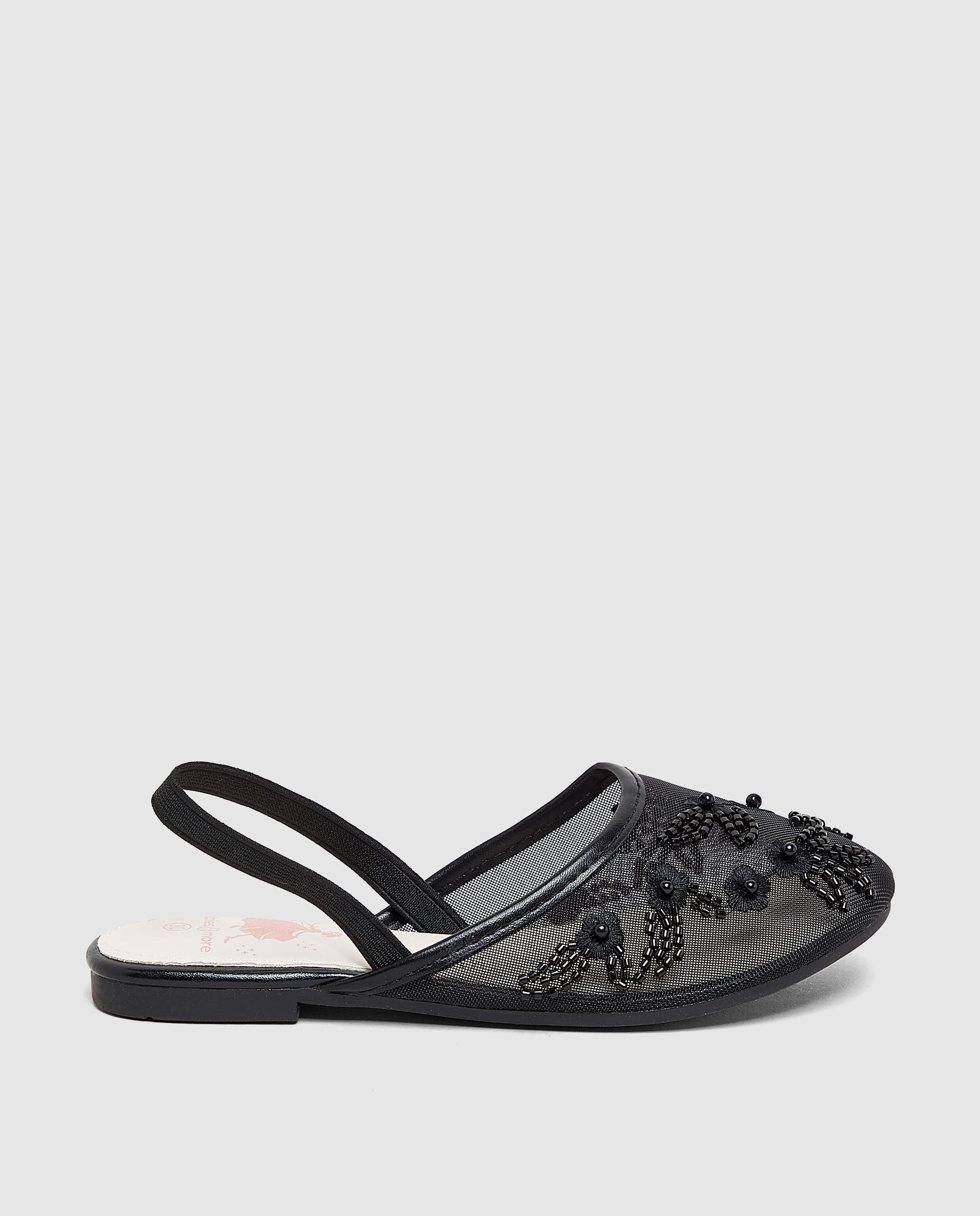 Net Detail Sandal - Black - 33 thumbnail 3
