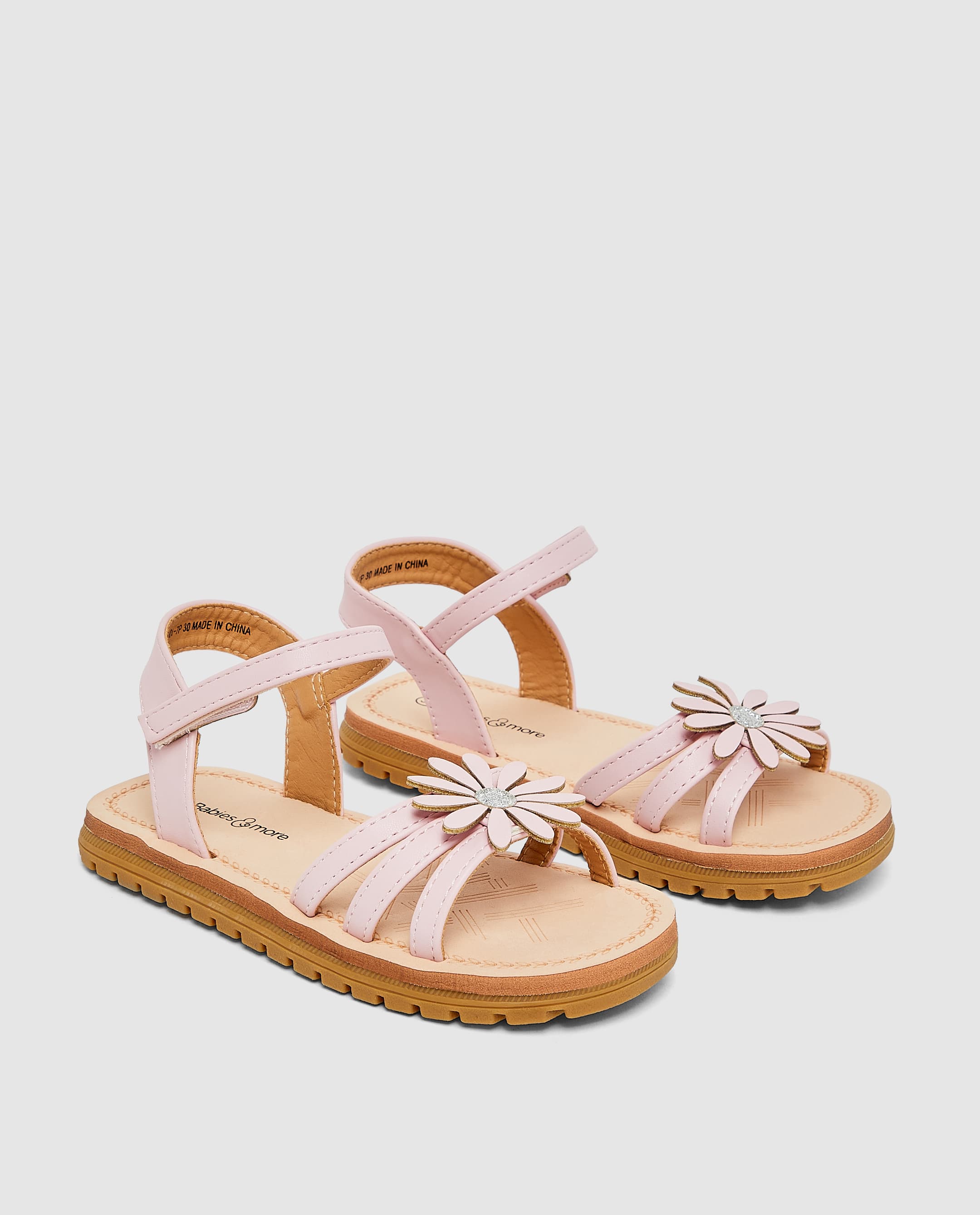 Sandal with Flower Detail - Pink 33