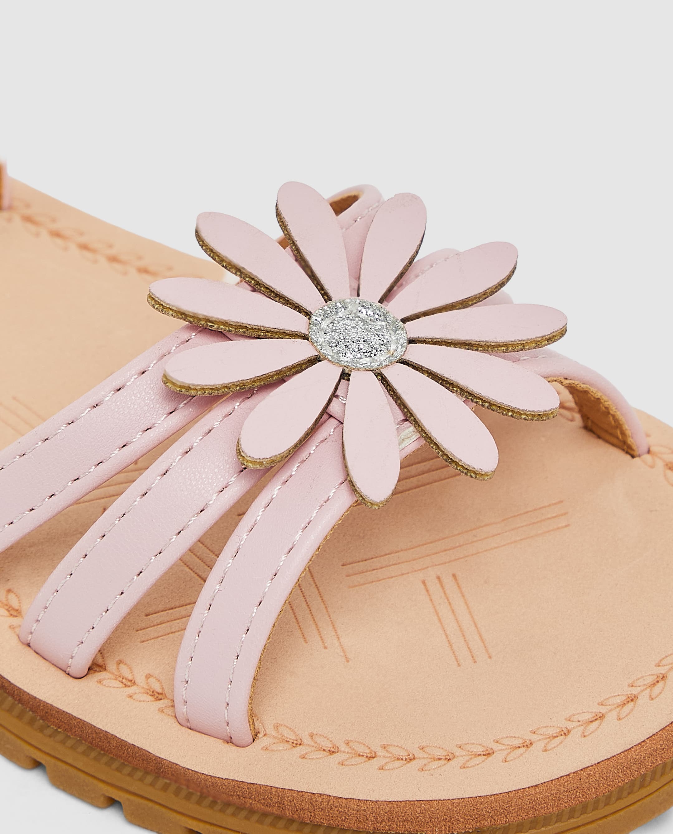 Sandal with Flower Detail - Pink 33 thumbnail 5