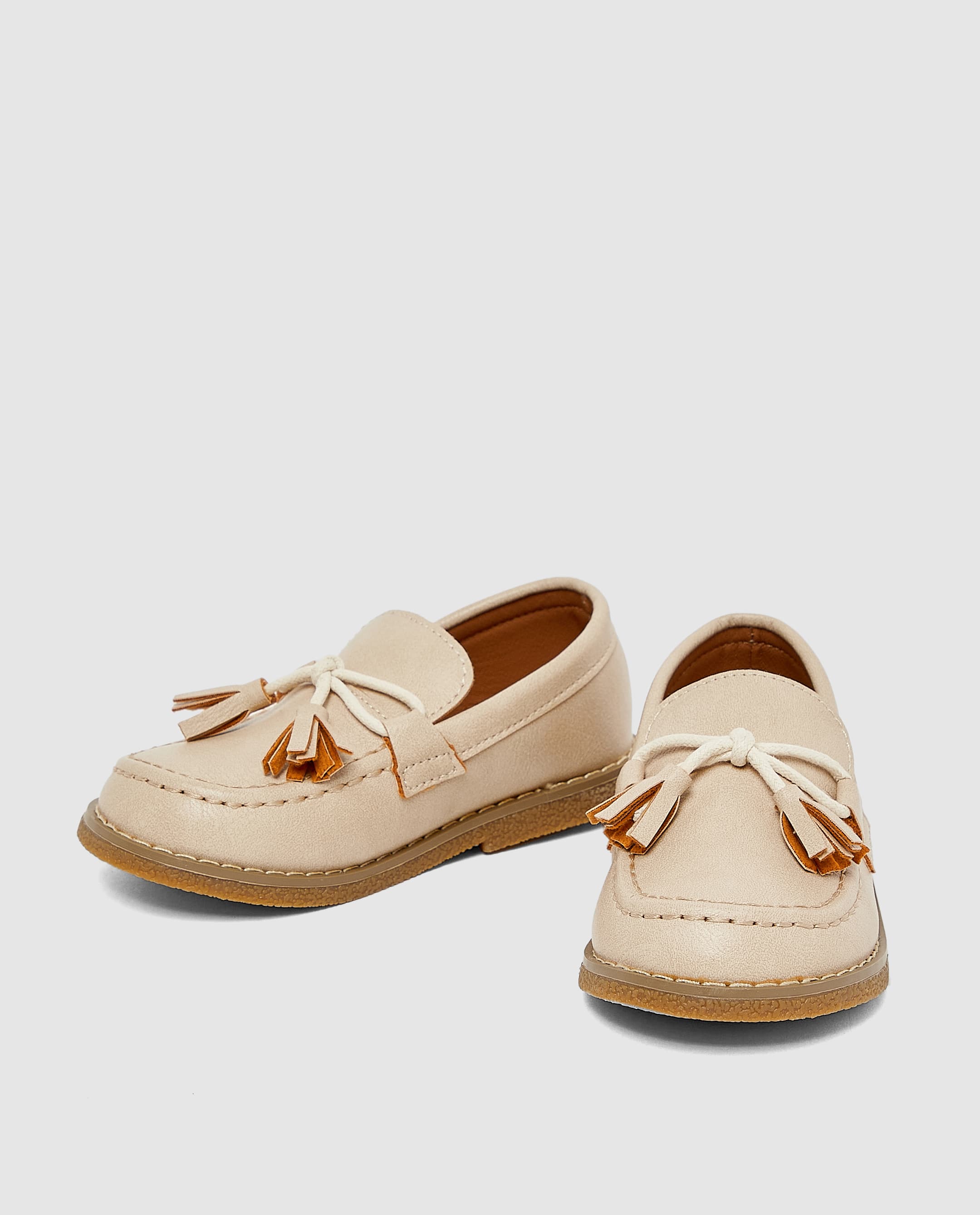 Beige Loafer with Tussel - 25 thumbnail 2