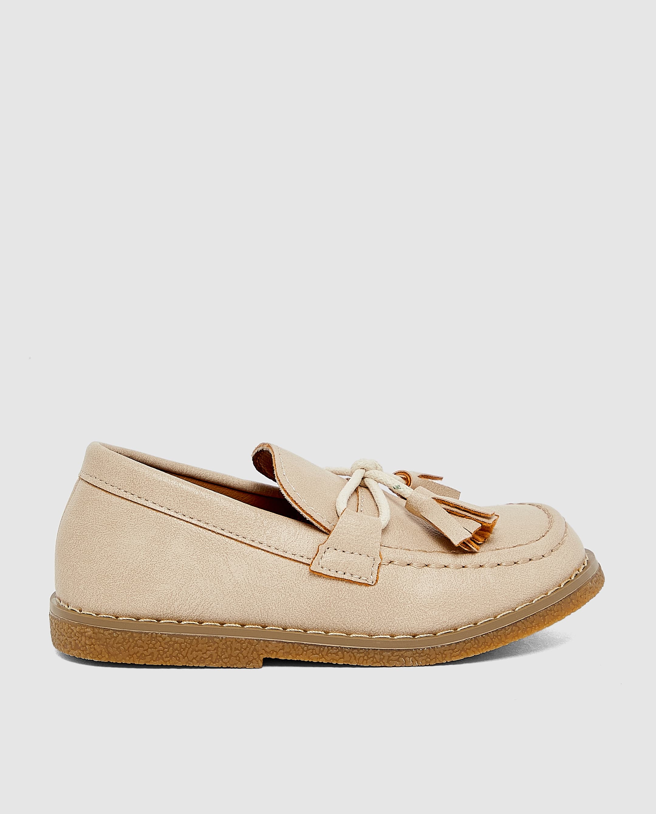 Beige Loafer with Tussel - 25 thumbnail 3