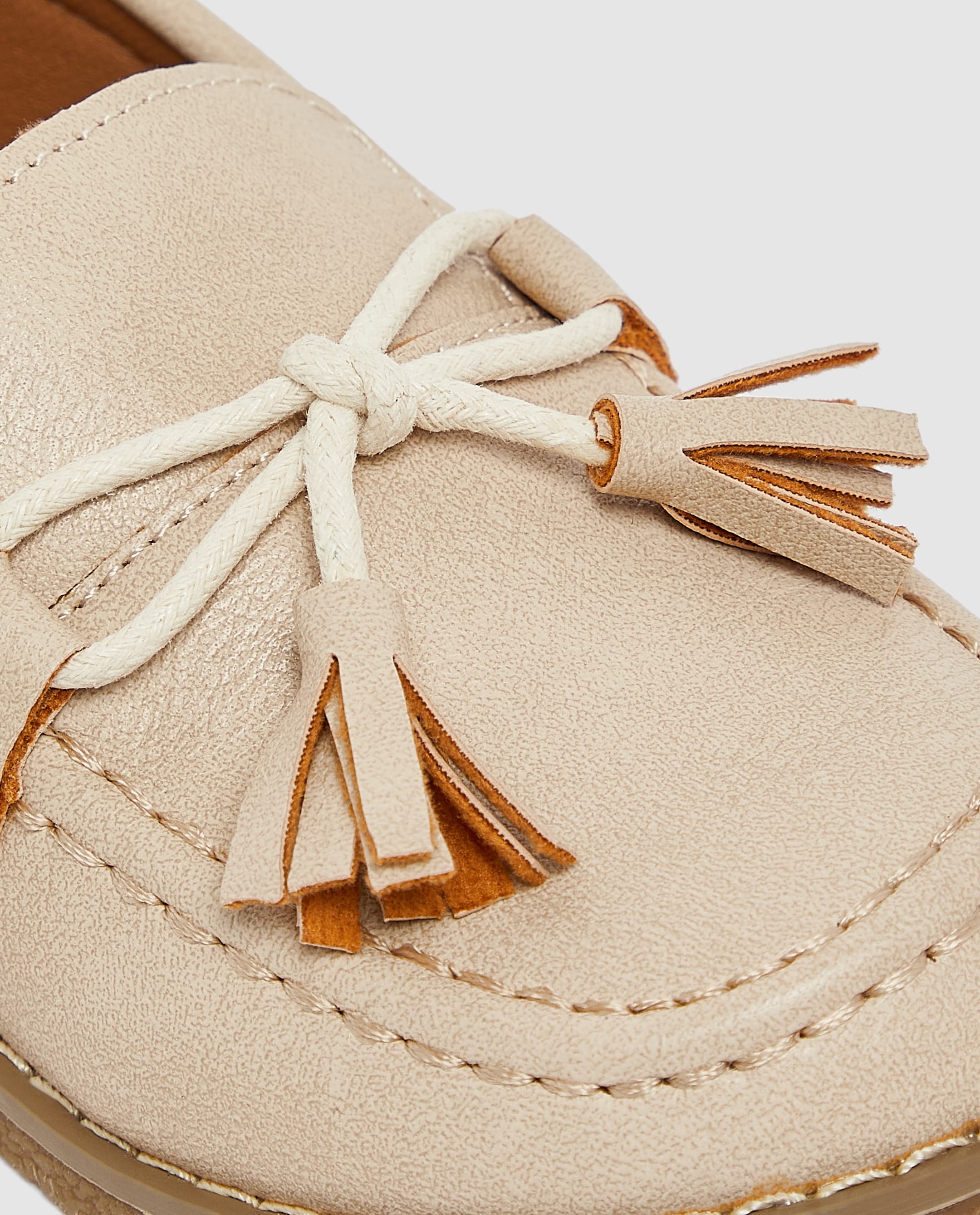 Beige Loafer with Tussel - 25 thumbnail 5
