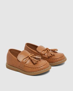 Brown Loafers with Tussel - 21