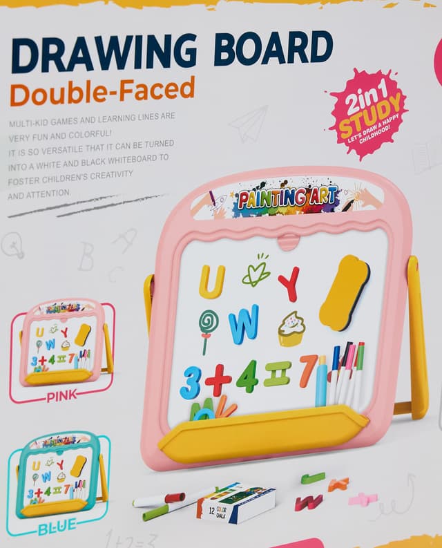 Children Double - Side Drawing Board - Blue Colour thumbnail 5