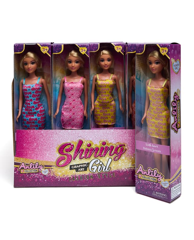 11.5 Inch Doll 4 Assorted - 12 Pcs - Display thumbnail 3