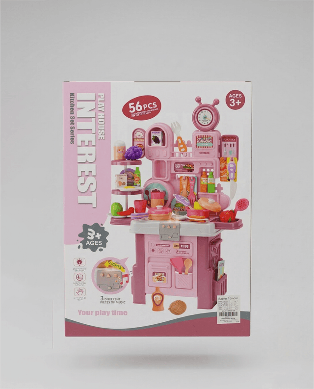 Kitchen Set with Light and Music 56 Pcs thumbnail 1