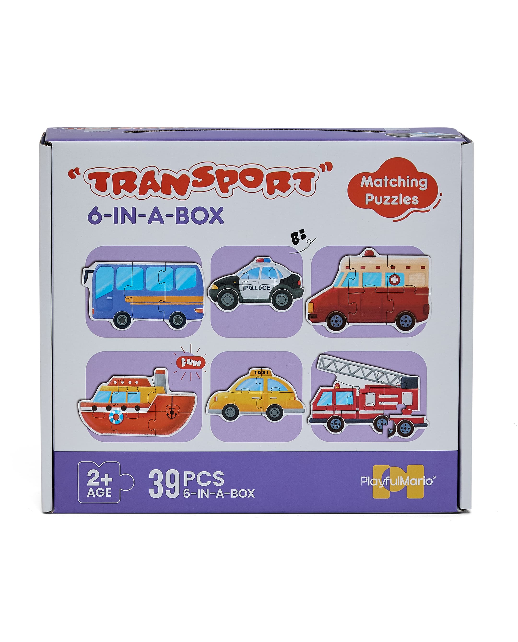 TRANSPORTATION MATCHING PUZZLE - 39PCS