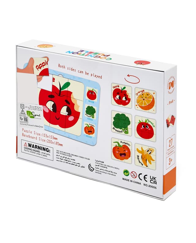 TWO-LAYER COGNITION PUZZLE GAME 54PCS  - FRUITS thumbnail 5