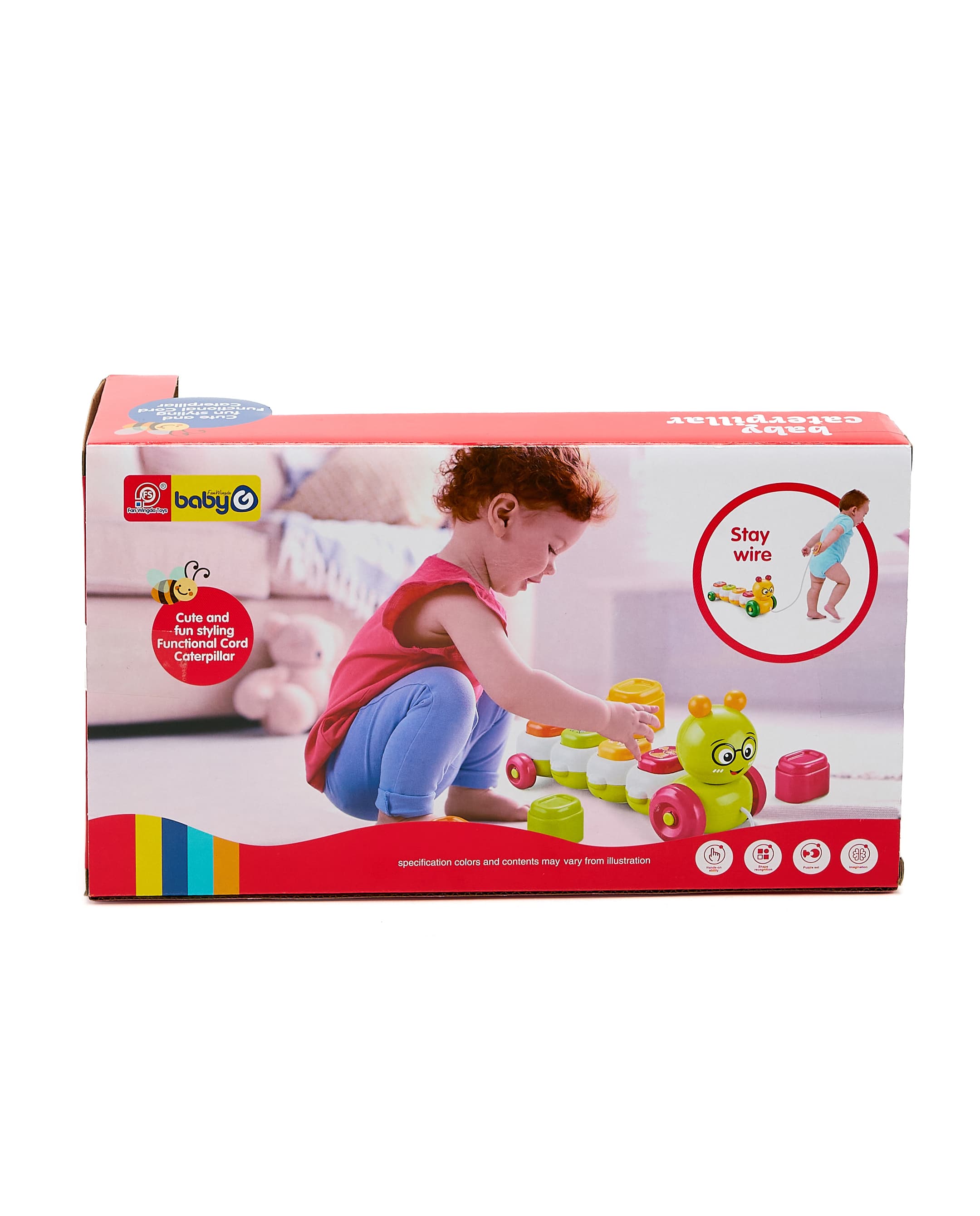 Baby Caterpillar String Toy Set with Music + Buidling Blocks thumbnail 2