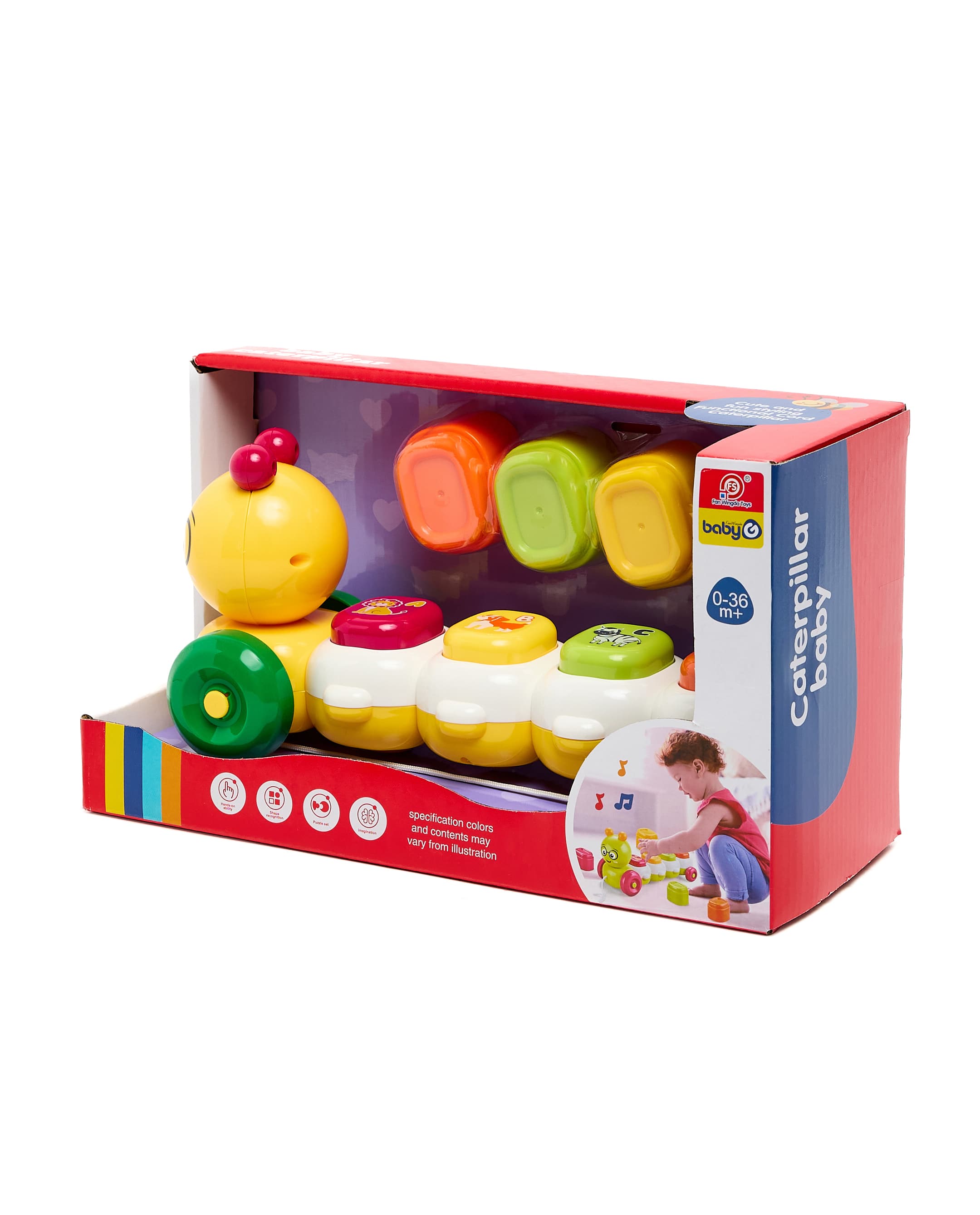 Baby Caterpillar String Toy Set with Music + Buidling Blocks thumbnail 4
