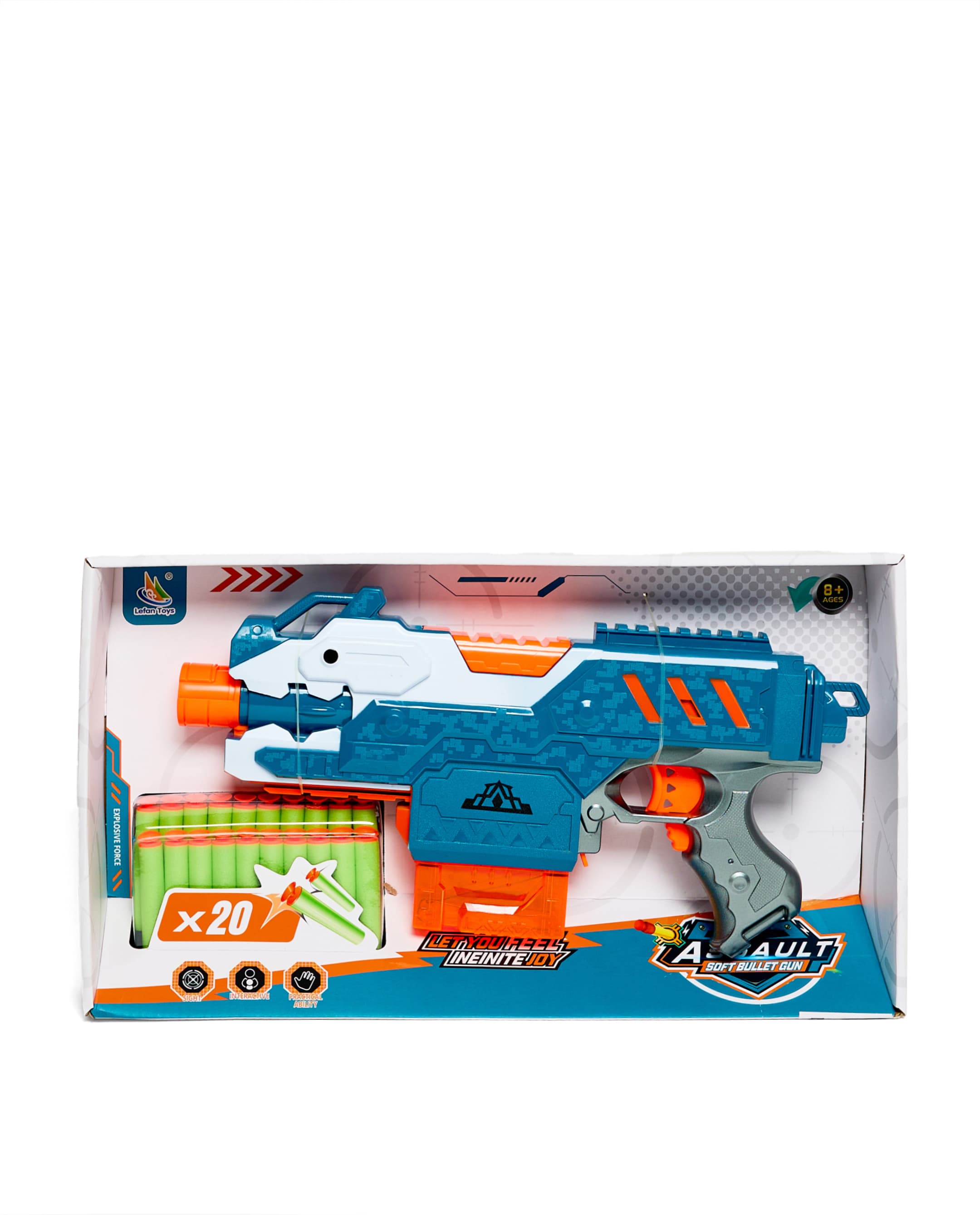 B/O  LAUNCH GUN SET WITH 20 BULLETS