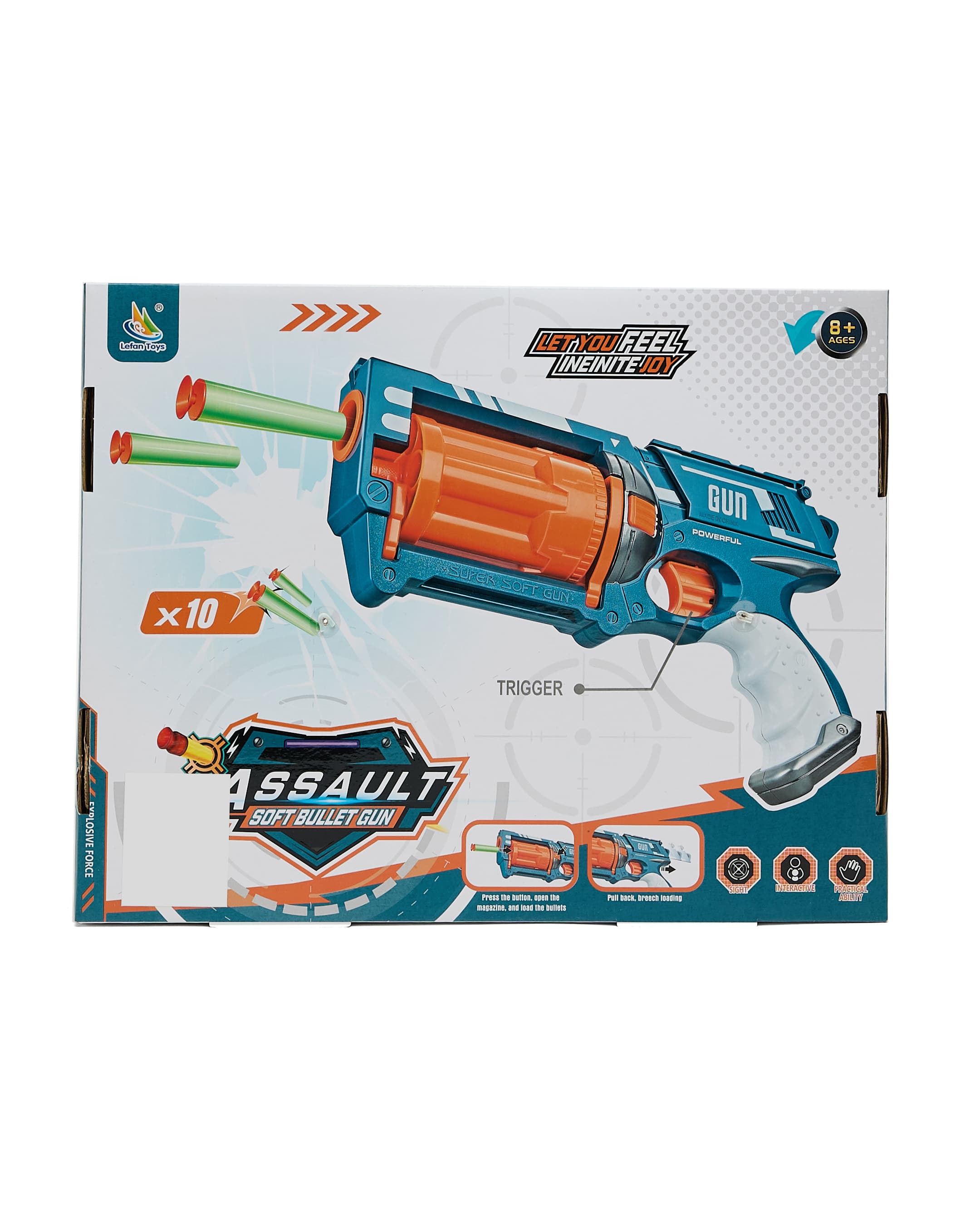 طقم مسدس لعبة بكرات إسفنجية مع 10 كرات thumbnail 4