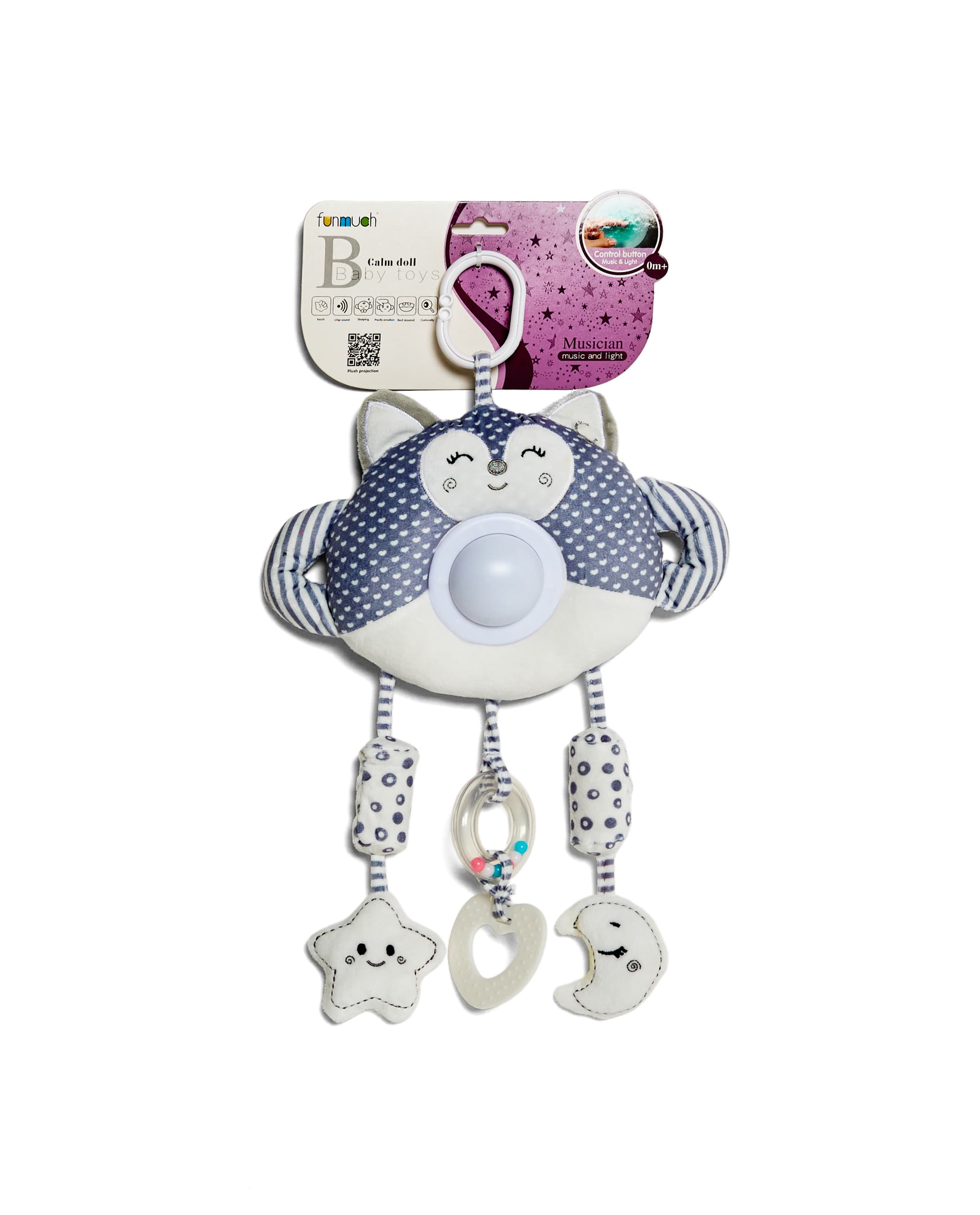 BABY CLAM HANG BELL WITH LIGHT & MUSIC- FOX thumbnail 5