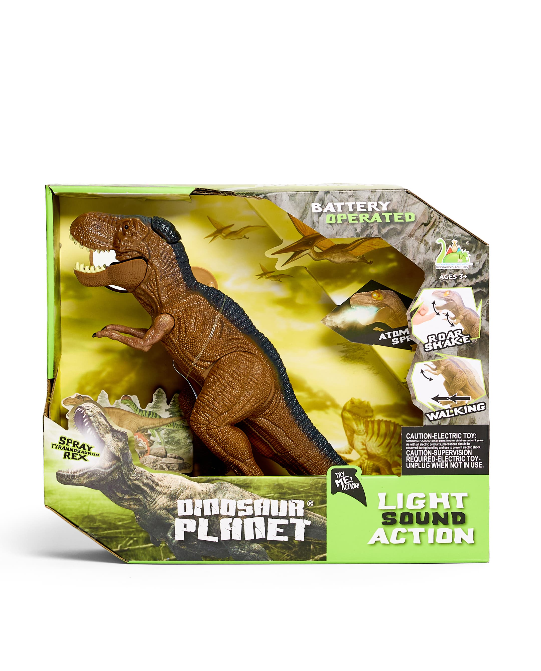 B/O SPRAY BIG TYRANNOSAURUS REX  WITH LIGHT AND SOUND