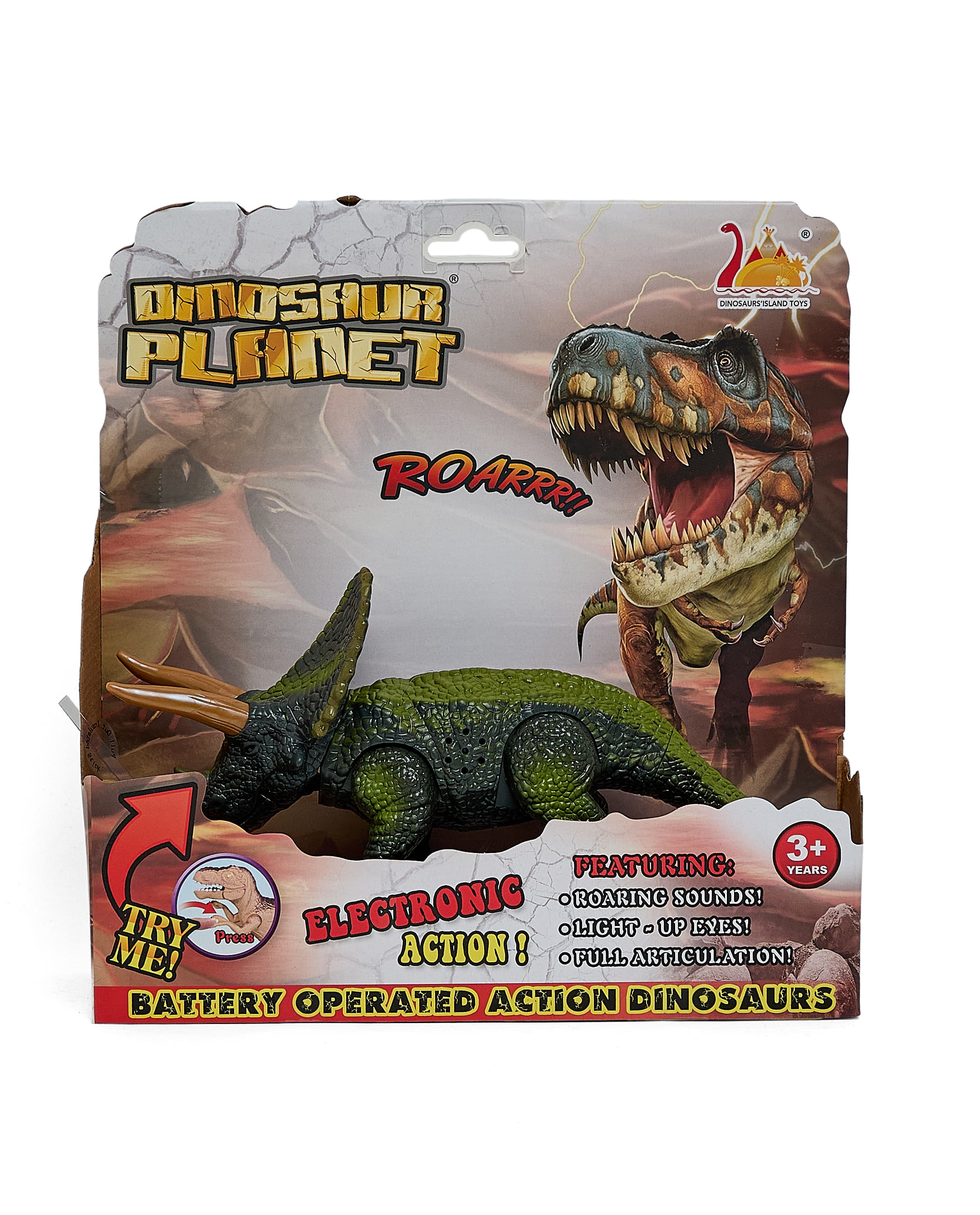 B/O DINOSAUR SET WITH LIGHT AND SOUND + IC